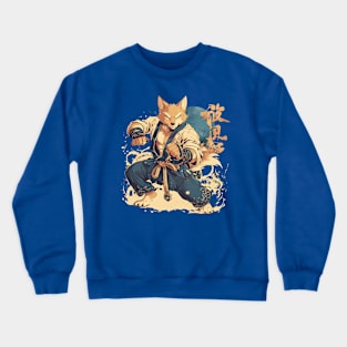 karate fox Crewneck Sweatshirt